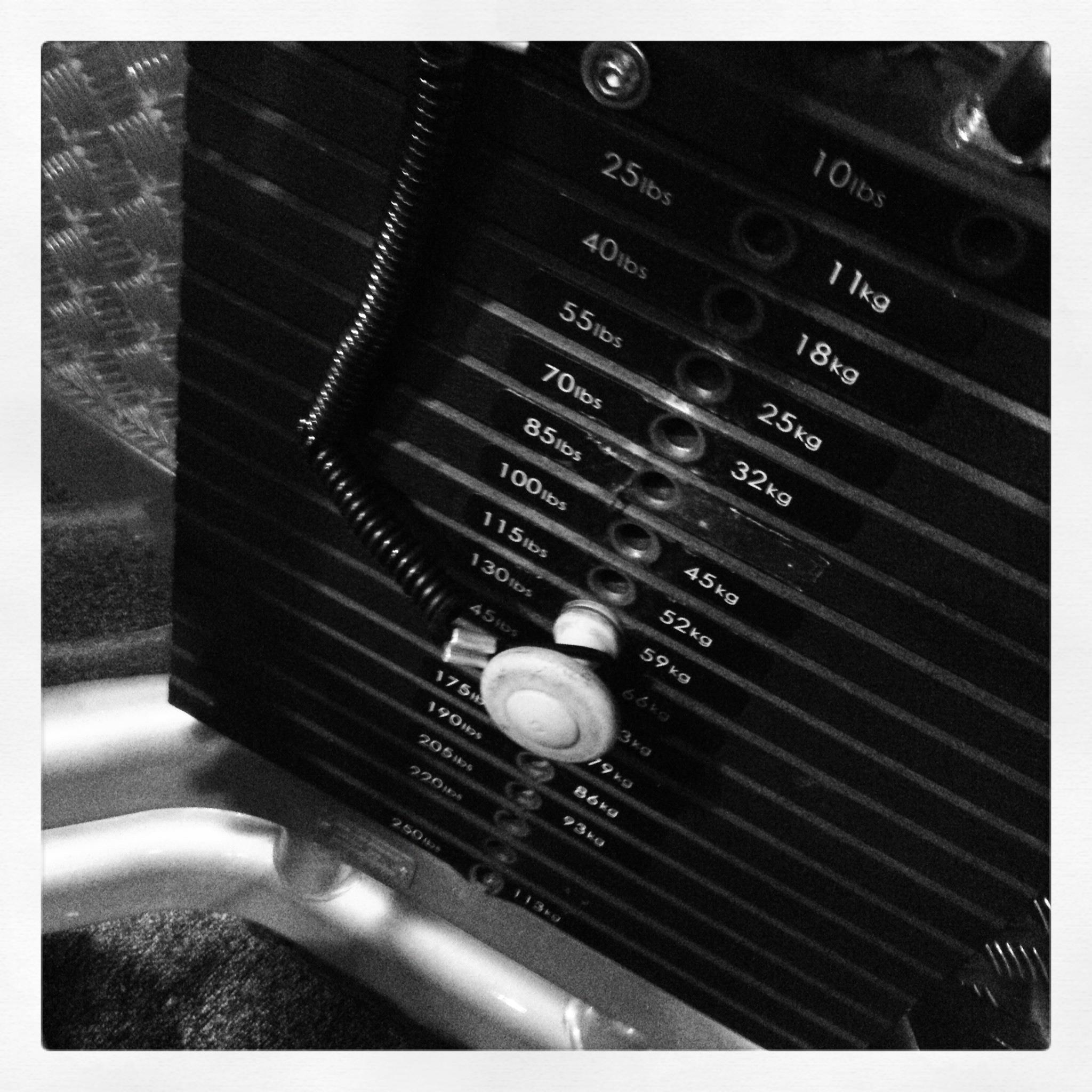 Gym weights black and white